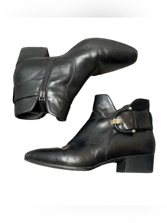 Aquatalia Shoes - AQUATALIA Black Leather Weatherproof Chelsea Boots